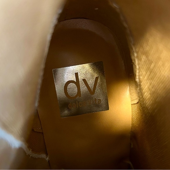 Dolce Vita Tan Heeled Lace-Up Boots - Picture 9 of 9